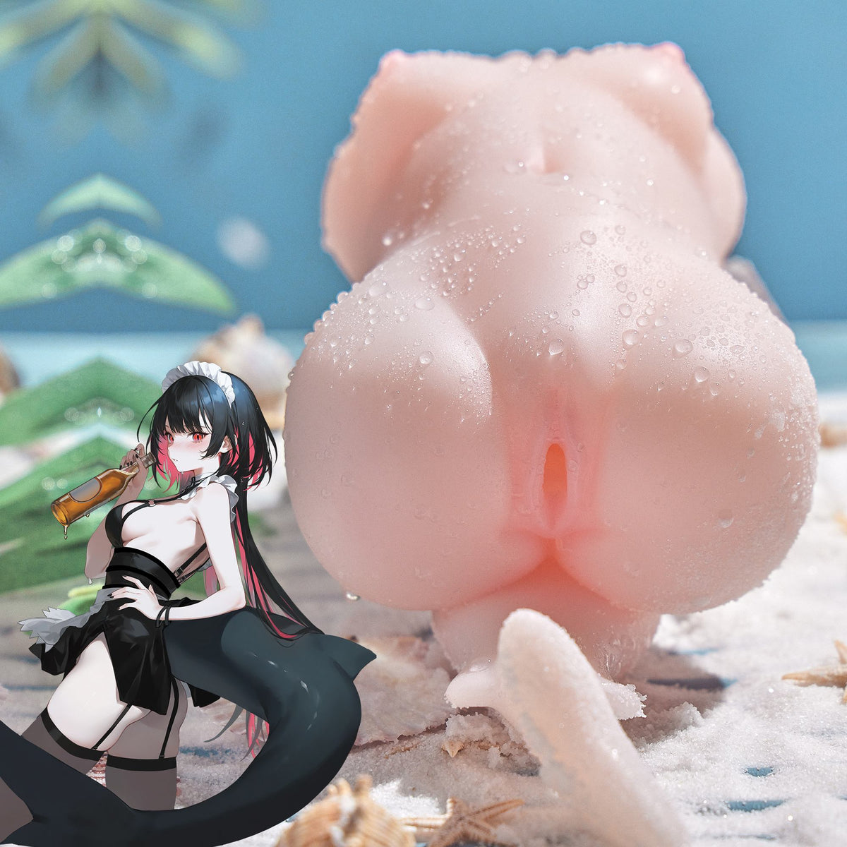 ShaSha: Shark Girl Silicone Onahole Anime Male Masturbator For Men